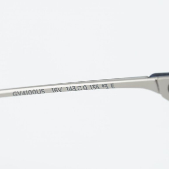 Givenchy GV4100US 16V Sunglasses Blue/Silver Geometric Frame, Blue Lenses